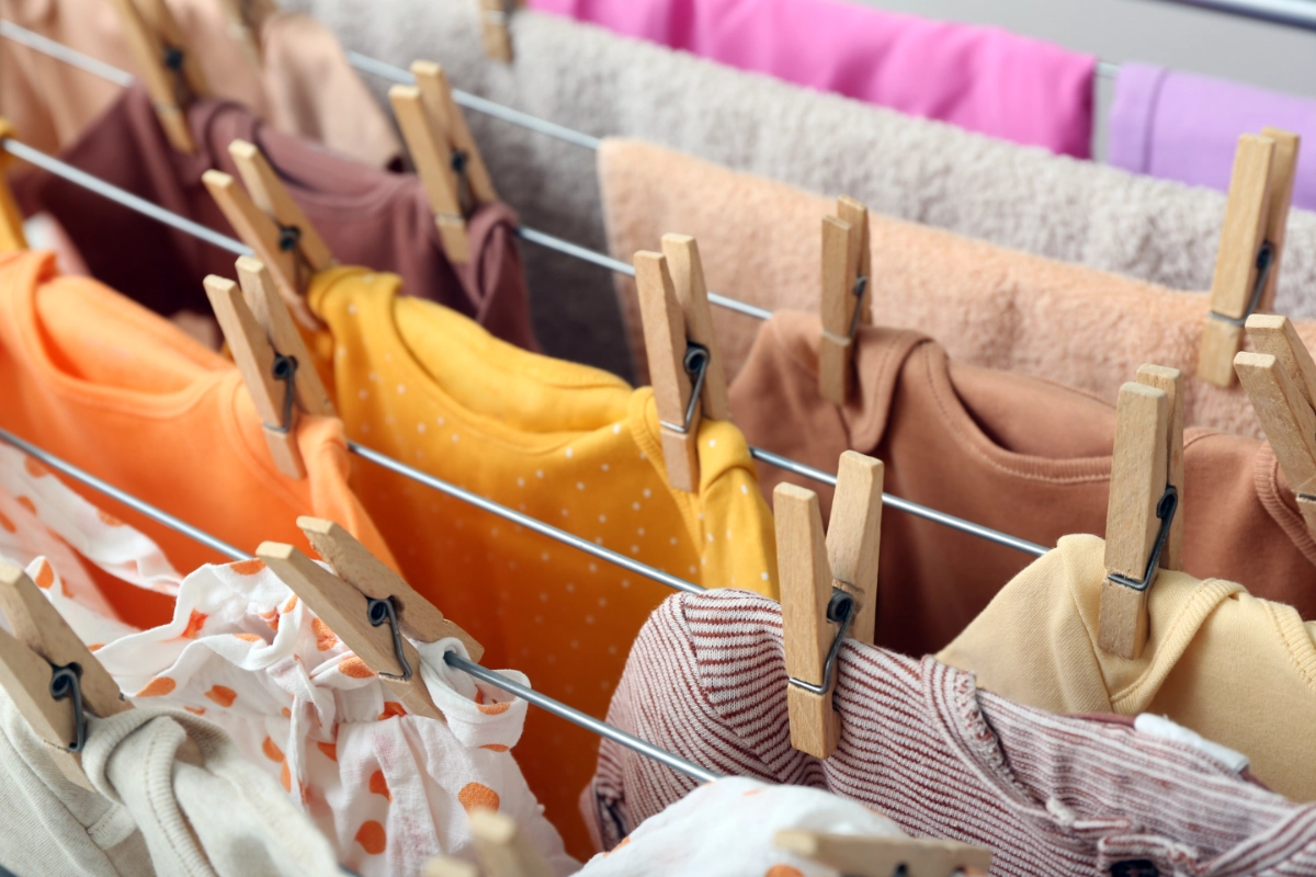 Baby Clothes On Clothes Lines 1200X800